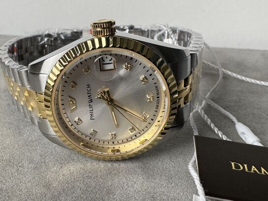 Armbåndsur PHILIP WATCH CARIBE 31MM 3H W/SIL DIAL W/DIA