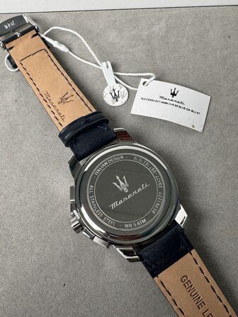 Armbåndsur MASERATI SUCCESSO EXT 44MM CHR SS BLUE DIA BLU ST