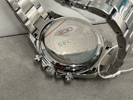 Armbåndsur SECTOR 230 43MM CHR BLUE DIAL SS BR