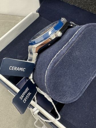 Armbåndsur MASERATI STILE 45MM AUTO BLUE DIAL BR SS