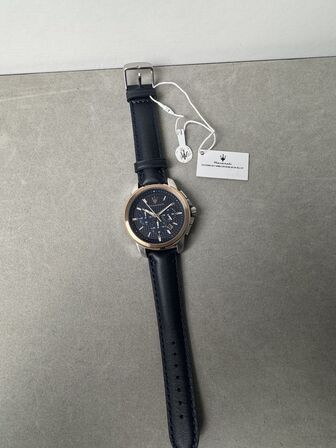 Armbåndsur MASERATI SUCCESSO EXT 44MM CHR SS BLUE DIA BLU ST