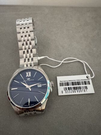 Armbåndsur PHILIP WATCH ROMA 41MM 3H BLUE DIAL BR SS