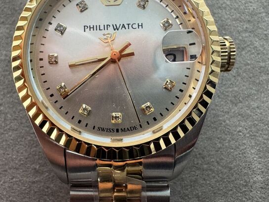 Armbåndsur PHILIP WATCH CARIBE 31MM 3H W/SIL DIAL W/DIA