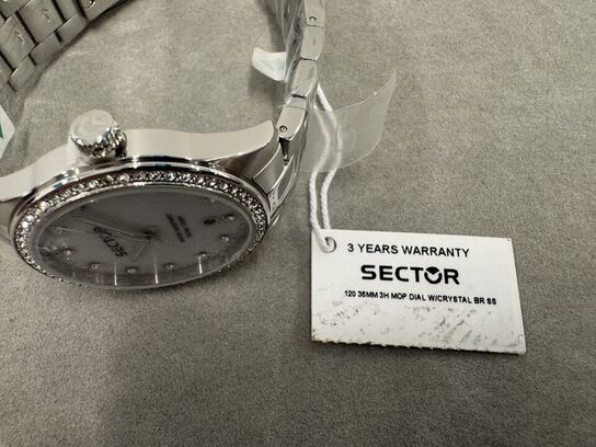 Armbåndsur SECTOR 120 36MM 3H MOP DIAL W/CRYSTAL BR SS