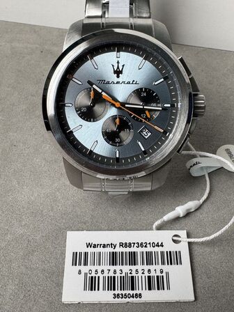 Armbåndsur MASERATI SUCCESSO 42MM CHR BLUE DIAL SS BR
