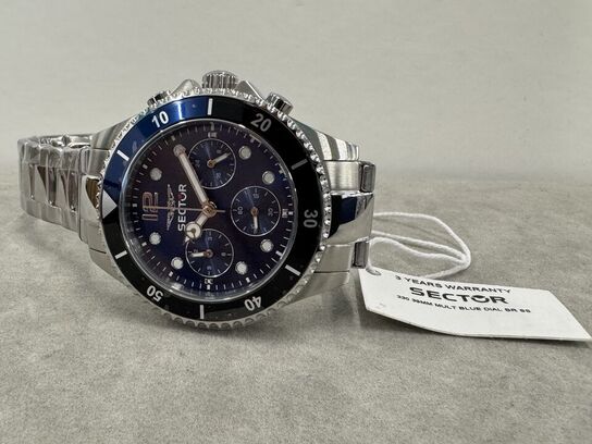 Armbåndsur SECTOR 230 39MM MULT BLUE DIAL BR SS