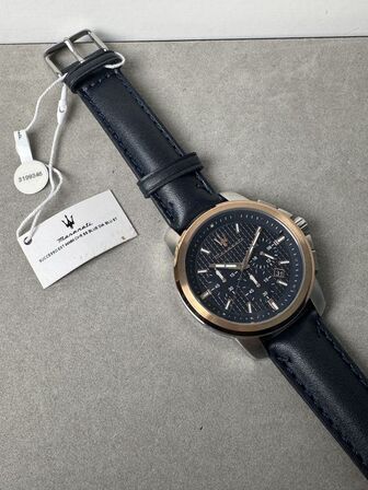 Armbåndsur MASERATI SUCCESSO EXT 44MM CHR SS BLUE DIA BLU ST