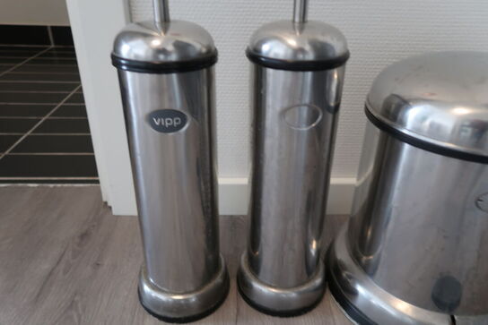Vipp pedalspand & 2 toiletbørster 