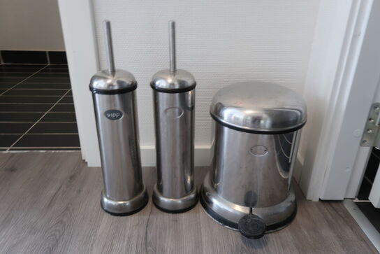 Vipp pedalspand & 2 toiletbørster 