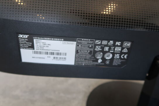 Acer SB241Y 24" skærm 