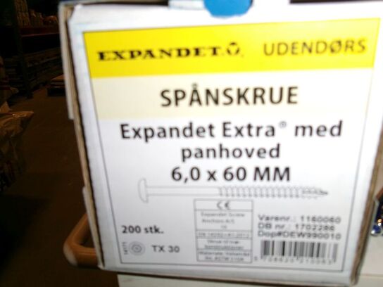 3 ks spånskruer, udendørs