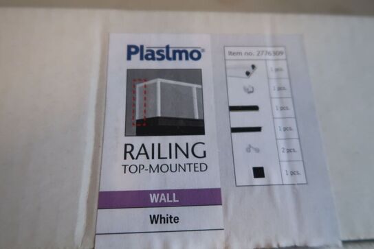 2 stk. top monteret gelænder