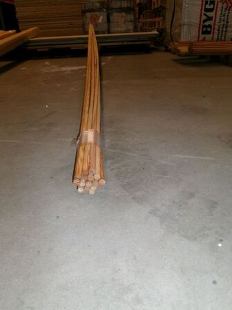 18 stk. rundstokke, Ø14mm