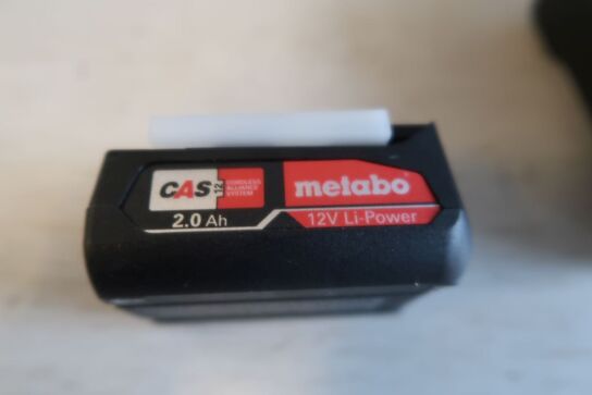 1 stk. Metabo lader m 2 stk. batteri