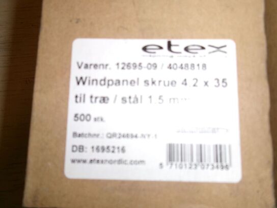 3 ks Windpanel skruer