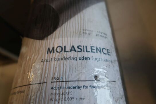 Akustikunderlag uden fugtspærre
