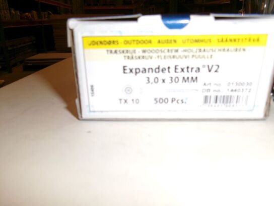 7 ks træskruer, udendørs