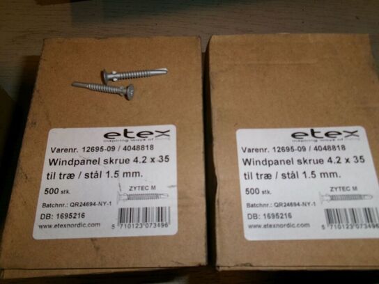 2 ks Windpanel skruer