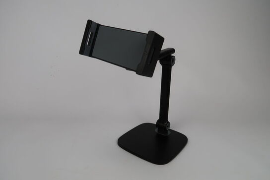 Tablet stander med fod - Sort