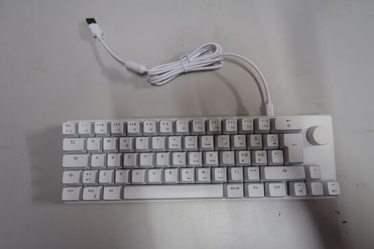 JLT Loop kompakt mekanisk RGB gaming-tastatur (hvid)