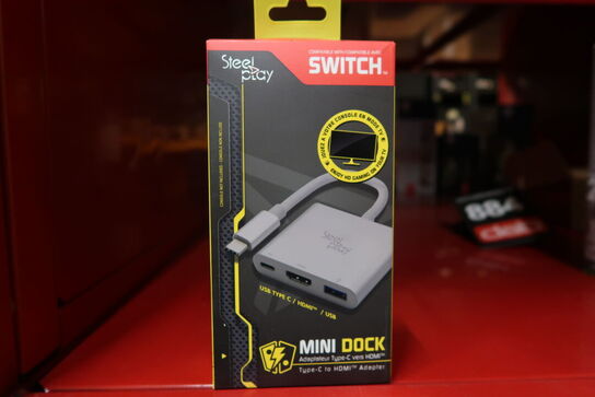 2 stk. Steelplay Mini Dock - USB-C/HDMI-adapter (Switch/Mac)