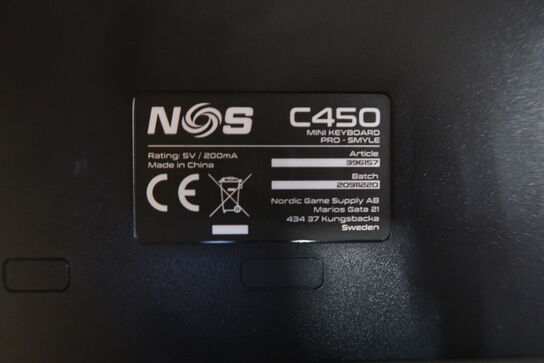 NOS C-450 Mini PRO RGB gaming-tastatur 