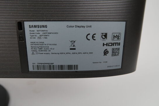 Samsung S27F354 27" skærm (sort)