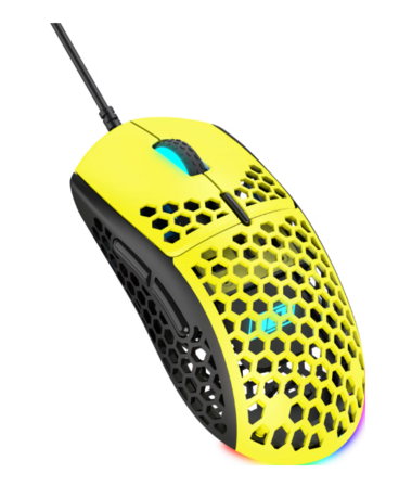 2 stk. JLT Edge Ultralight gaming mus (gul)