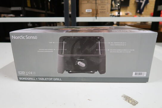 Nordic Sense Bordgrill 1200 watt sort 