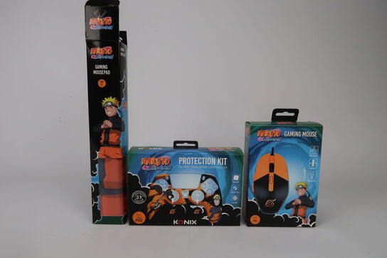 3 pk. Naruto gamning udstyr 