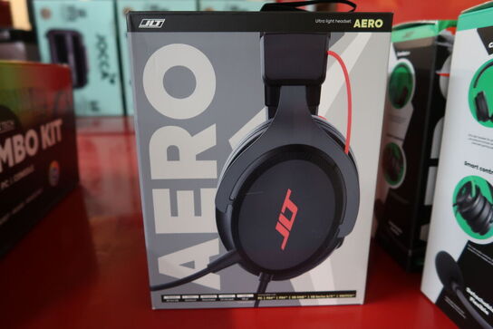 3 stk. JLT Aero gaming headset (sort)