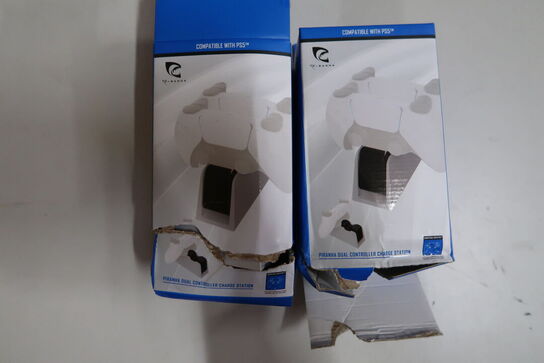2 stk. Piranha PS5 Dual oplader til joystick