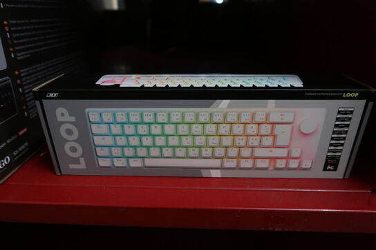 JLT Loop kompakt mekanisk RGB gaming-tastatur (hvid)