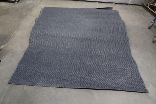 7 stk. MORUM Tæppe, fladvævet, inde/ude, mørkegrå, 160x230 cm