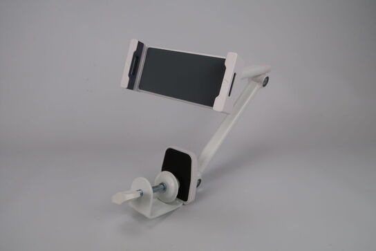 Tablet stander til bord montering - Hvid