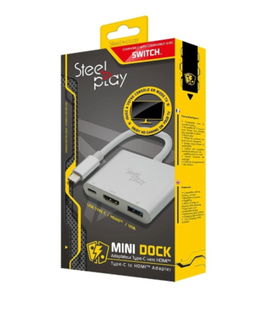 2 stk. Steelplay Mini Dock - USB-C/HDMI-adapter (Switch/Mac)