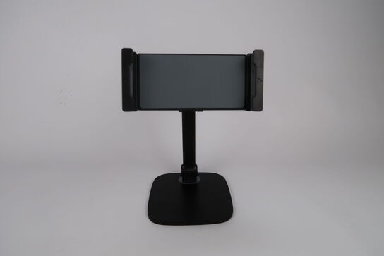 Tablet stander med fod - Sort