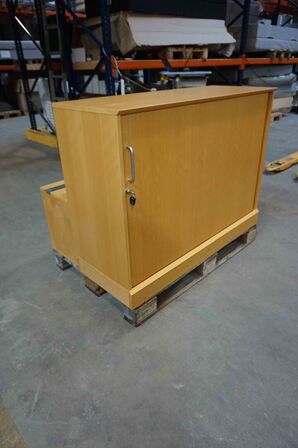 Jalousiskab med væghængt overdel (MOMSFRI) 