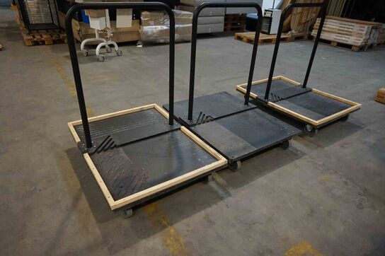 3 stk Trolleys med drejbarehjul og aftagelig bar (MOMSFRI) 