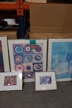 9 stk Ass billeder/indrammede plakater (MOMSFRI) 