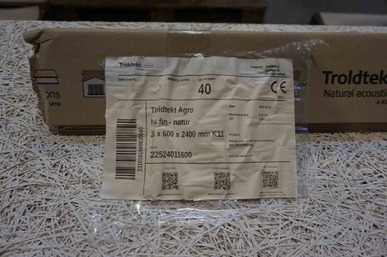 24 Troldtekt agro plader lys fin natur (MOMSFRI) 