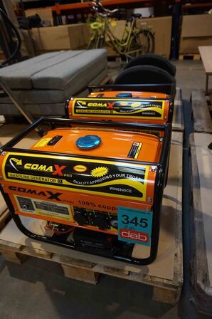 2 stk Comax benzin generatorer WIN6800CE 