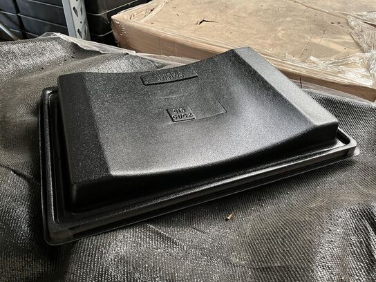 Stort parti filterkasser og låg