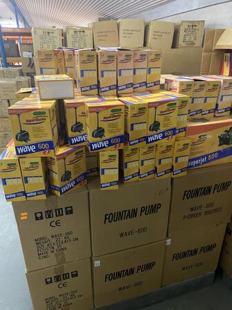 Stort parti springvandspumper