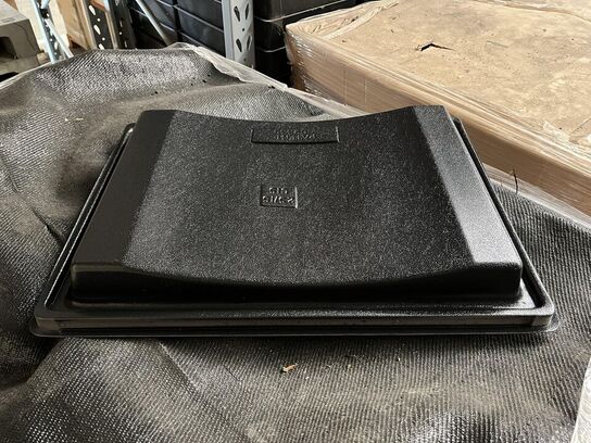 Stort parti filterkasser og låg