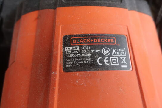 Overfræser og elhøvl BLACK + DECKER og FALKE