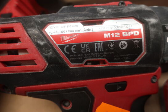 Fugepistol og skruemaskine MILWAUKEE M12 PCG, M12 BPD