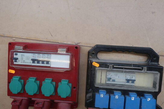 2 stk. Byggestrømstavler BLUE ELECTRIC, RAPTOR