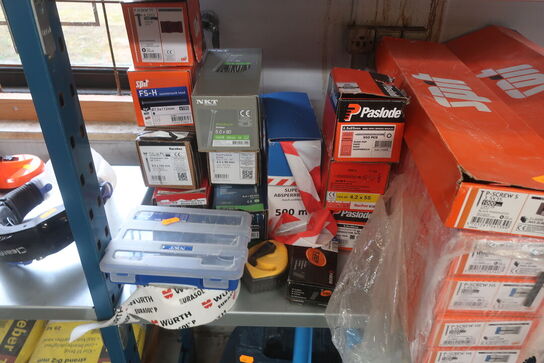 Div. Skruer, gevindstænger, klinger m.m.