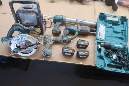 6 stk. elværktøj MAKITA